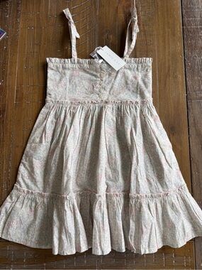 Jamie Kay Girls Light Pink Floral Cotton Sundress